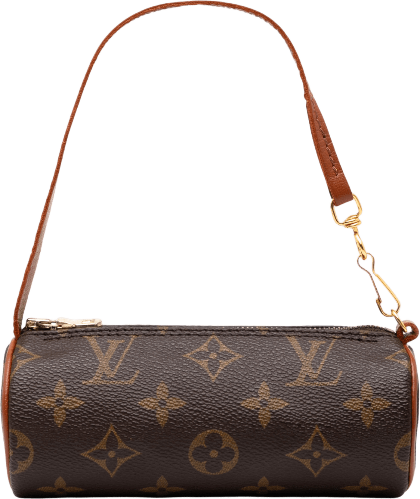 Louis Vuitton Monogram Papillon Pochette, från Luxclusif, i färgen brown.