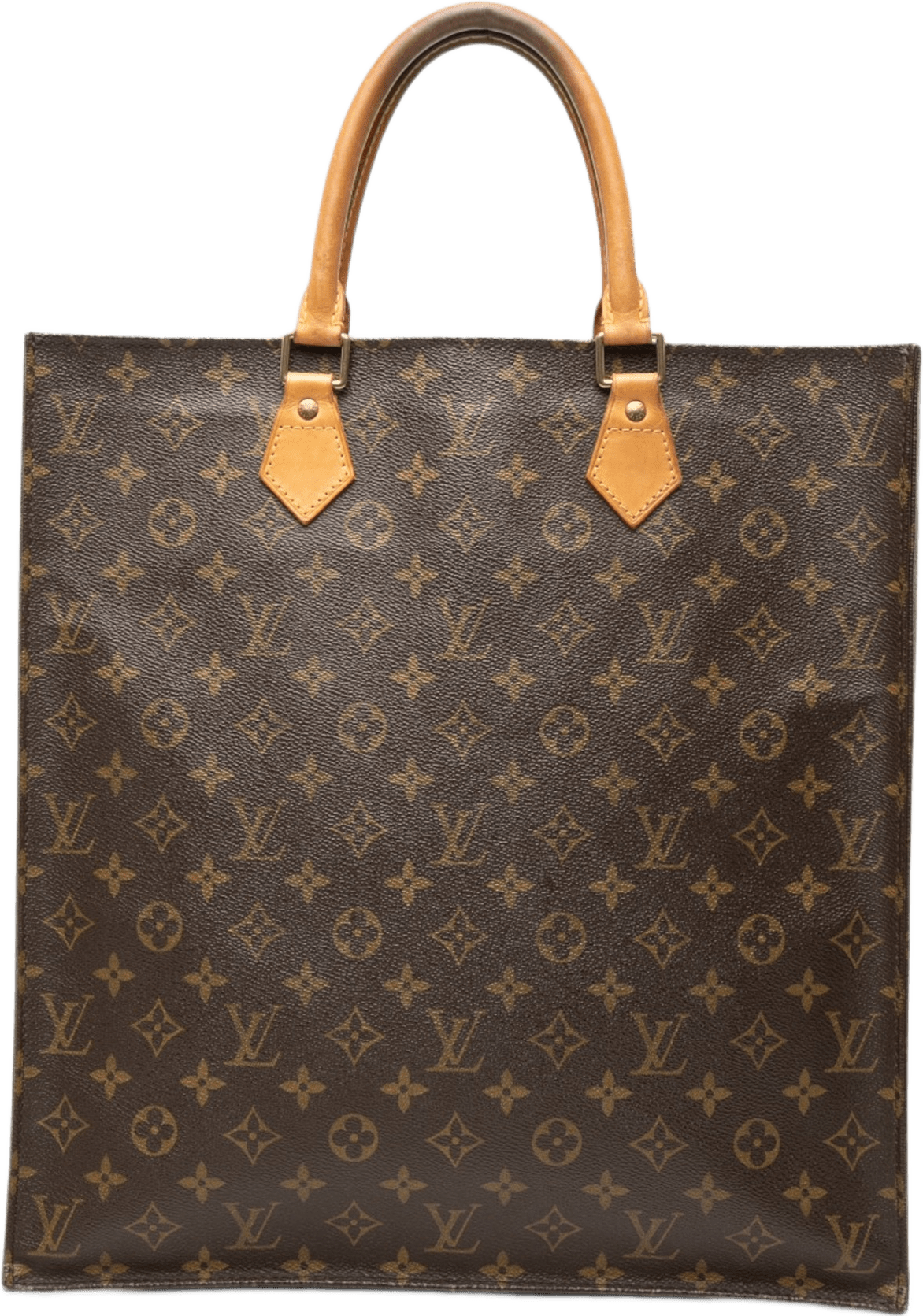 Louis Vuitton Monogram Sac Plat, från Luxclusif, i färgen brun.