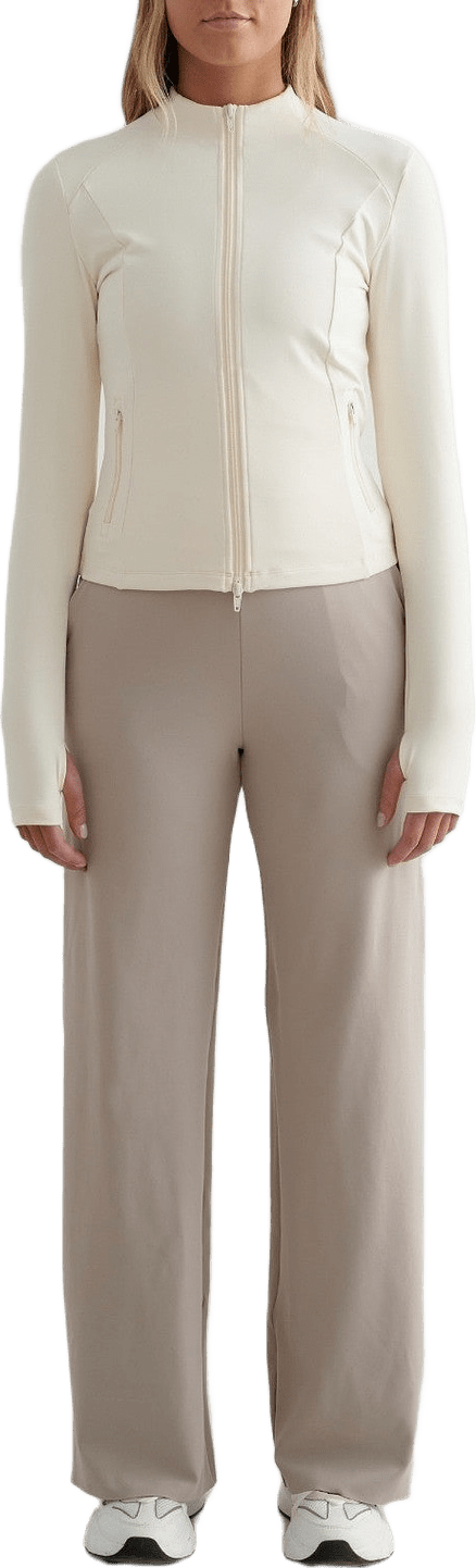 Sense Wide Pants, från aim'n, i färgen dark clay.