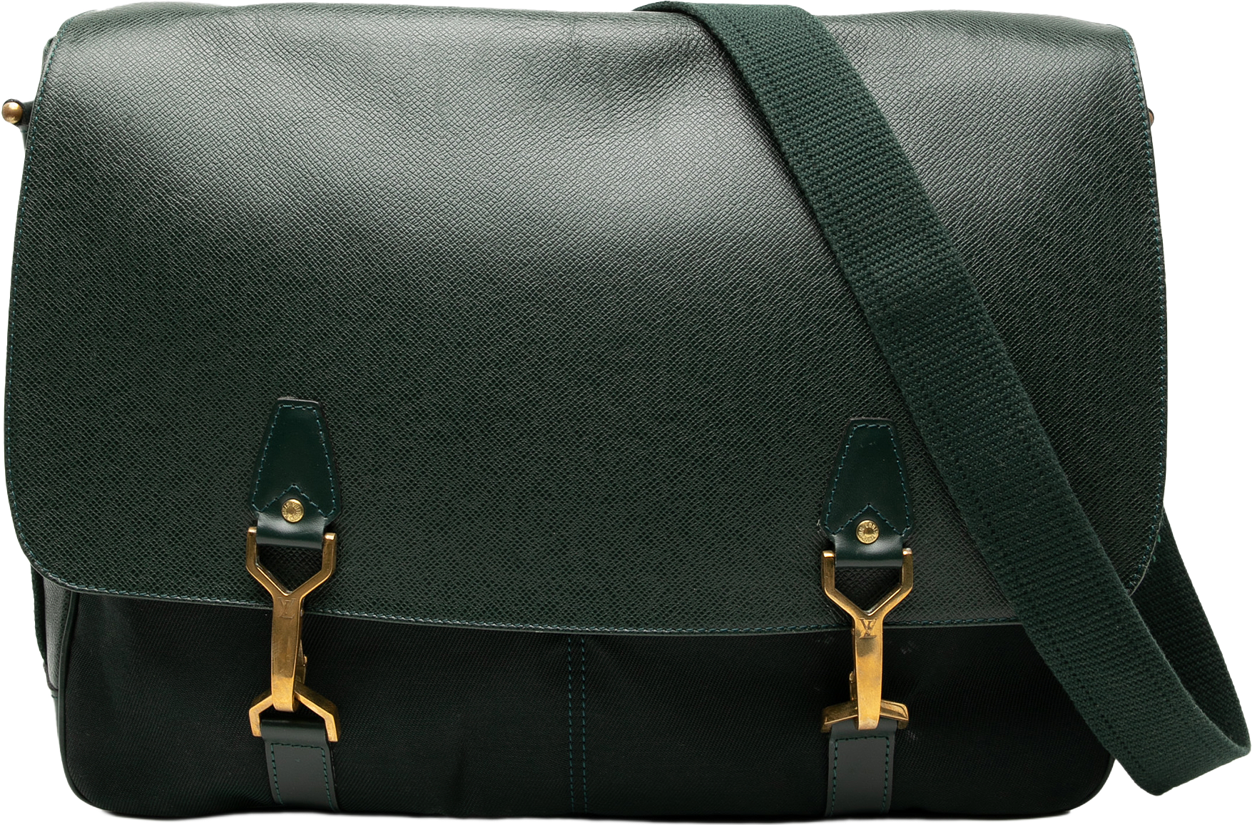 Louis Vuitton Taiga Dersou, från Luxclusif, i färgen dark green.