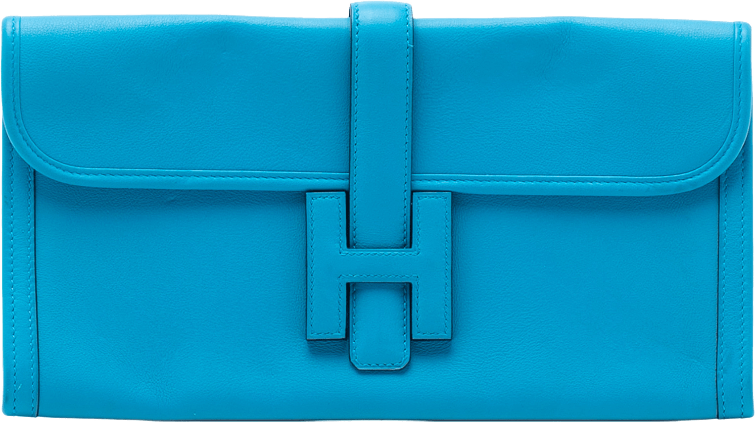 Hermès Swift Jige Elan 29, från Luxclusif, i färgen turquoise.