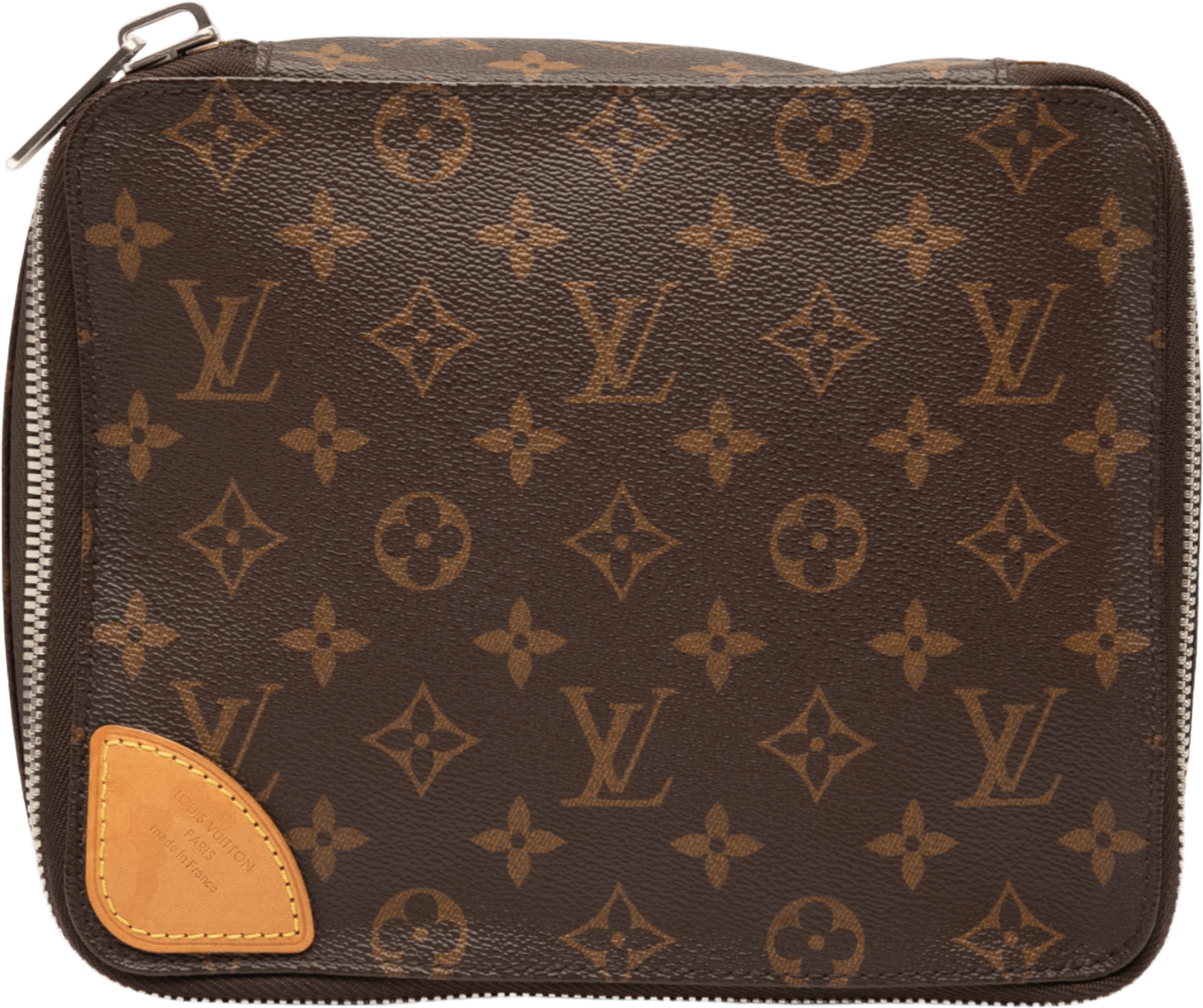 Louis Vuitton Monogram Horizon Accessoires Pouch, från Luxclusif, i färgen brown.