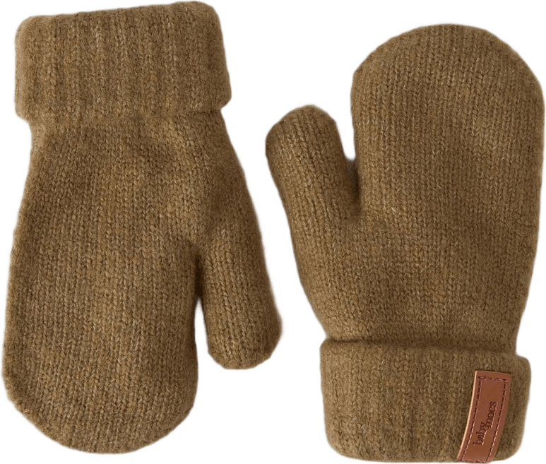 Mittens, från BabyMocs, i färgen greige.