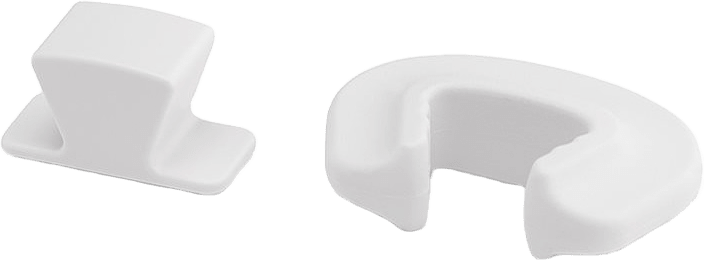 Klämskydd Safetyclamp Lilly, från HomeSafety, i färgen vit.