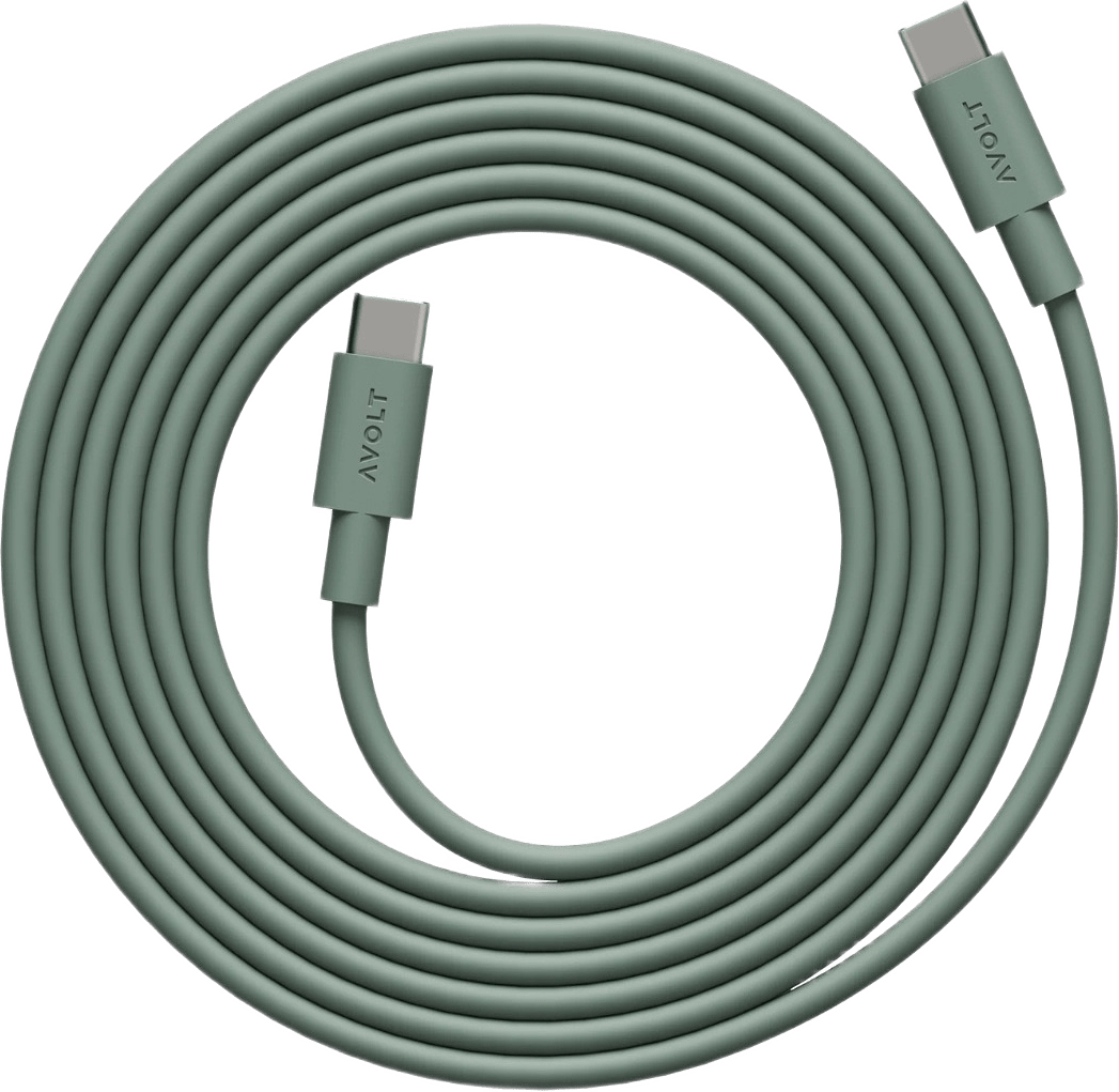 Laddsladd Avolt Usb-c 2m, från Avolt, i färgen grön.