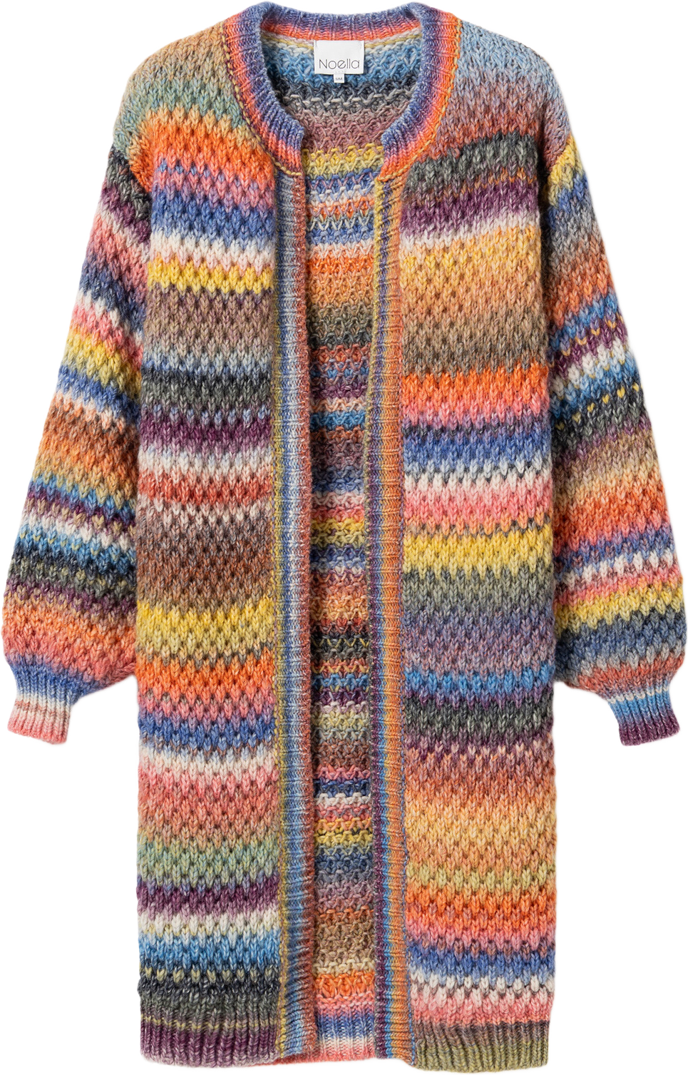 Gio Knit Cardigan - Multi Mix, från Noella, i färgen multi mix.