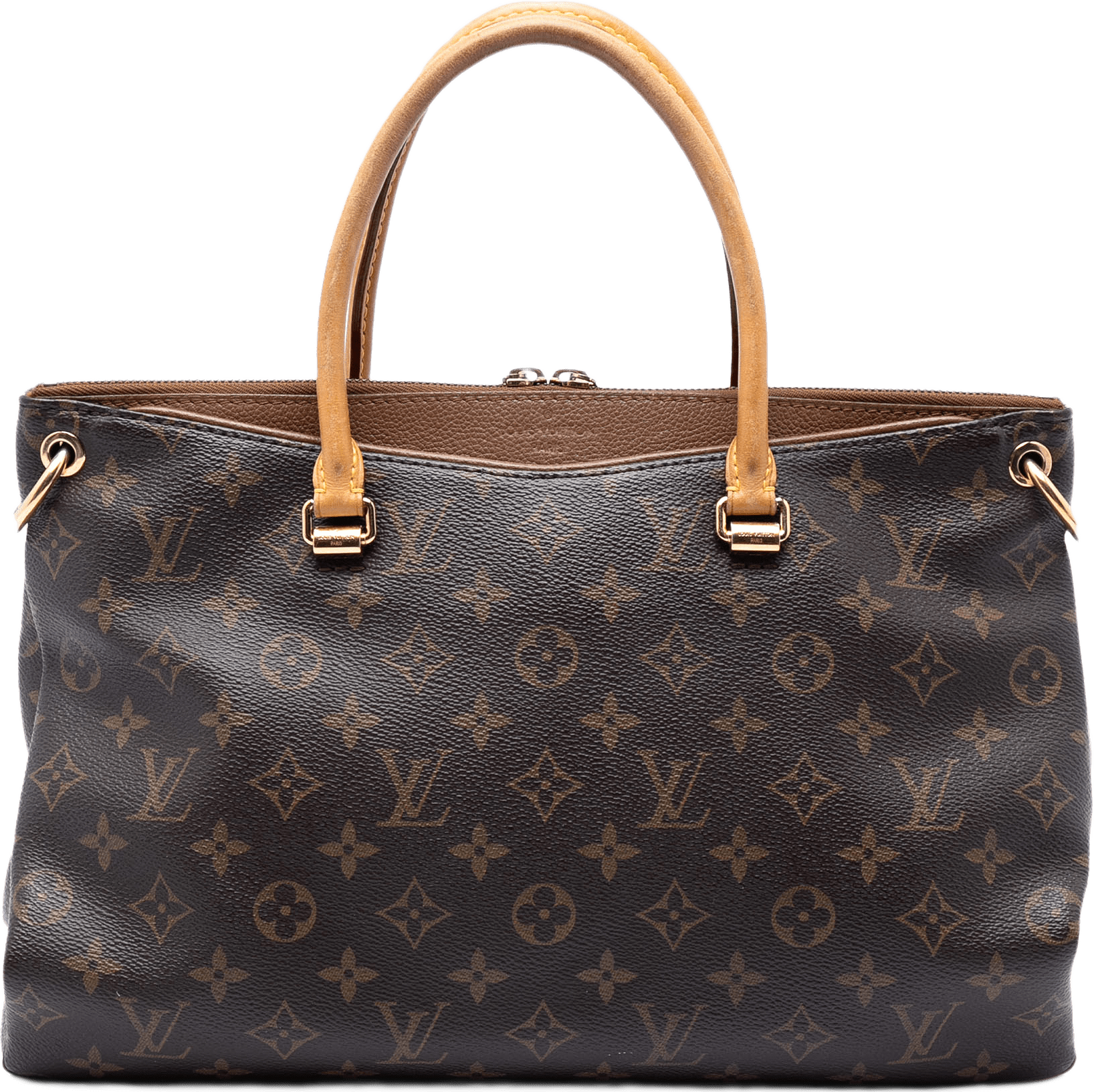 Louis Vuitton Monogram Pallas Mm, från Luxclusif, i färgen brun.
