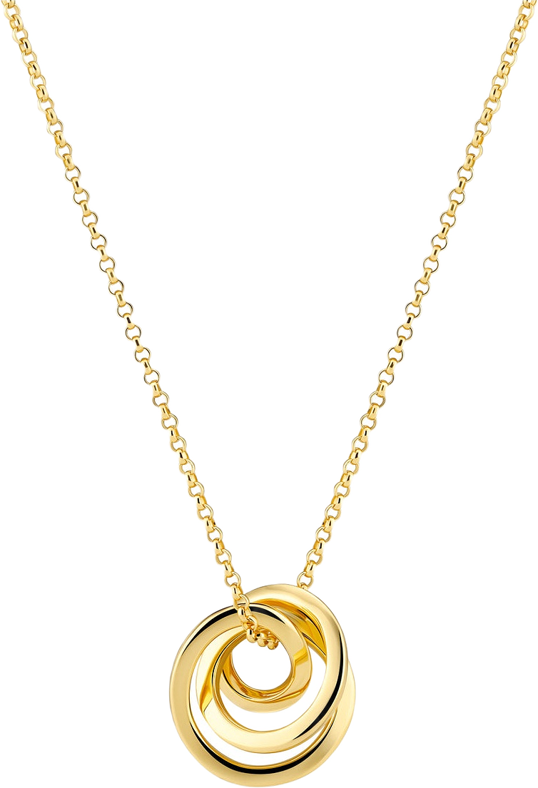 Halsband Spirale Pianura, från Sif Jakobs Jewellery, i färgen gold.