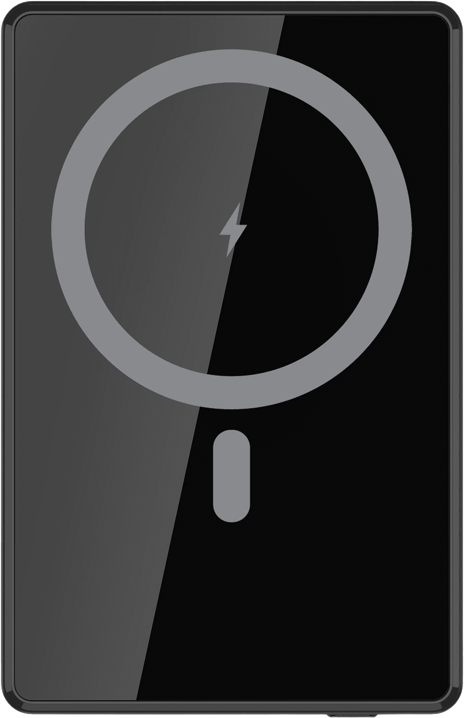 Powerbank 5.000 Mah 15w Magsafe-kompatibel, från Celly, i färgen svart.