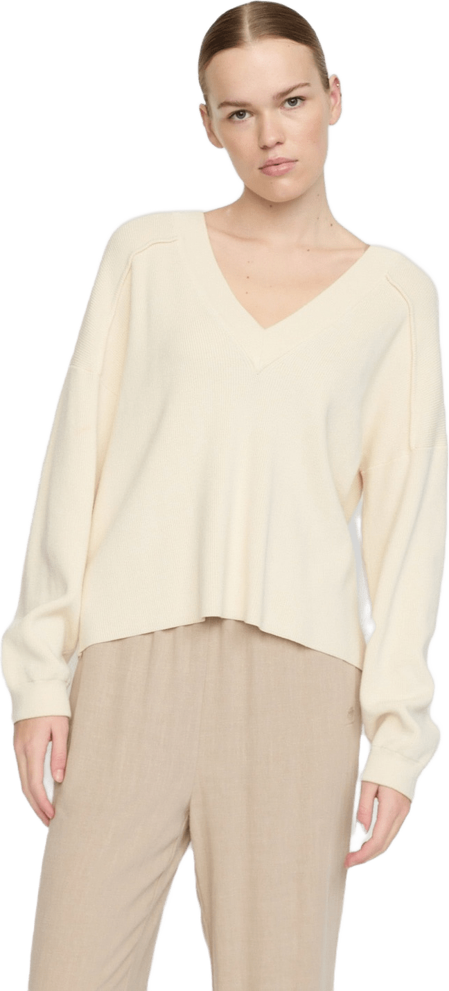Srmushi V-neck Knit - Arctic Wolf