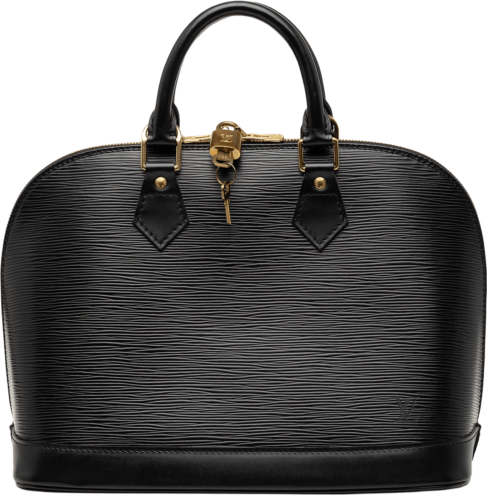 Louis Vuitton Epi Alma Pm, från Luxclusif, i färgen black.