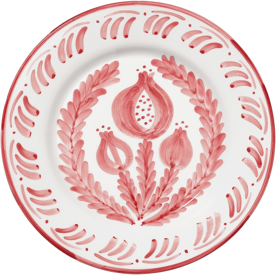 Pomegranate Tallrik - 28 Cm, från Pick A Poppy, i färgen red.