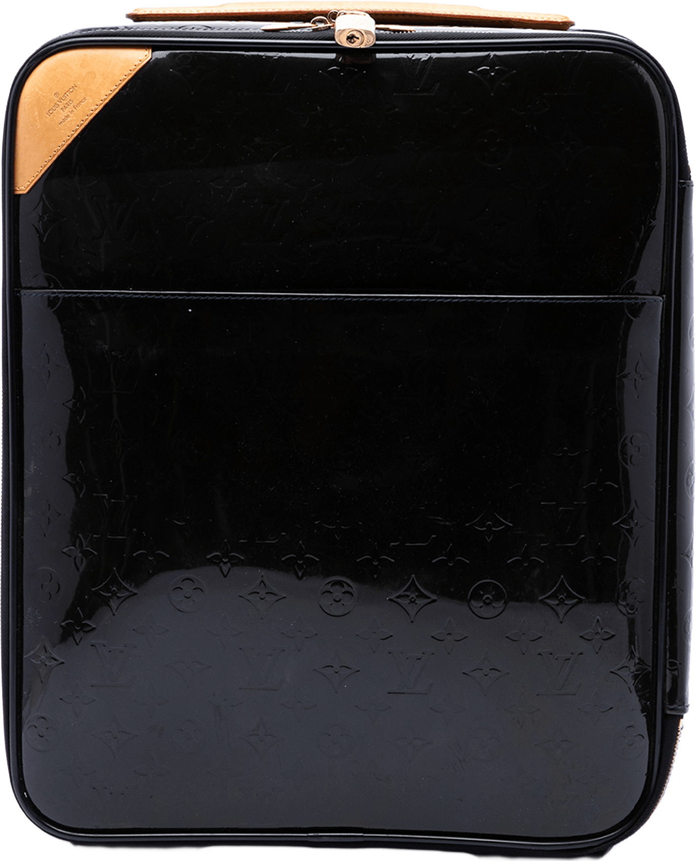 Louis Vuitton Monogram Vernis Pegase 45, från Luxclusif, i färgen svart.