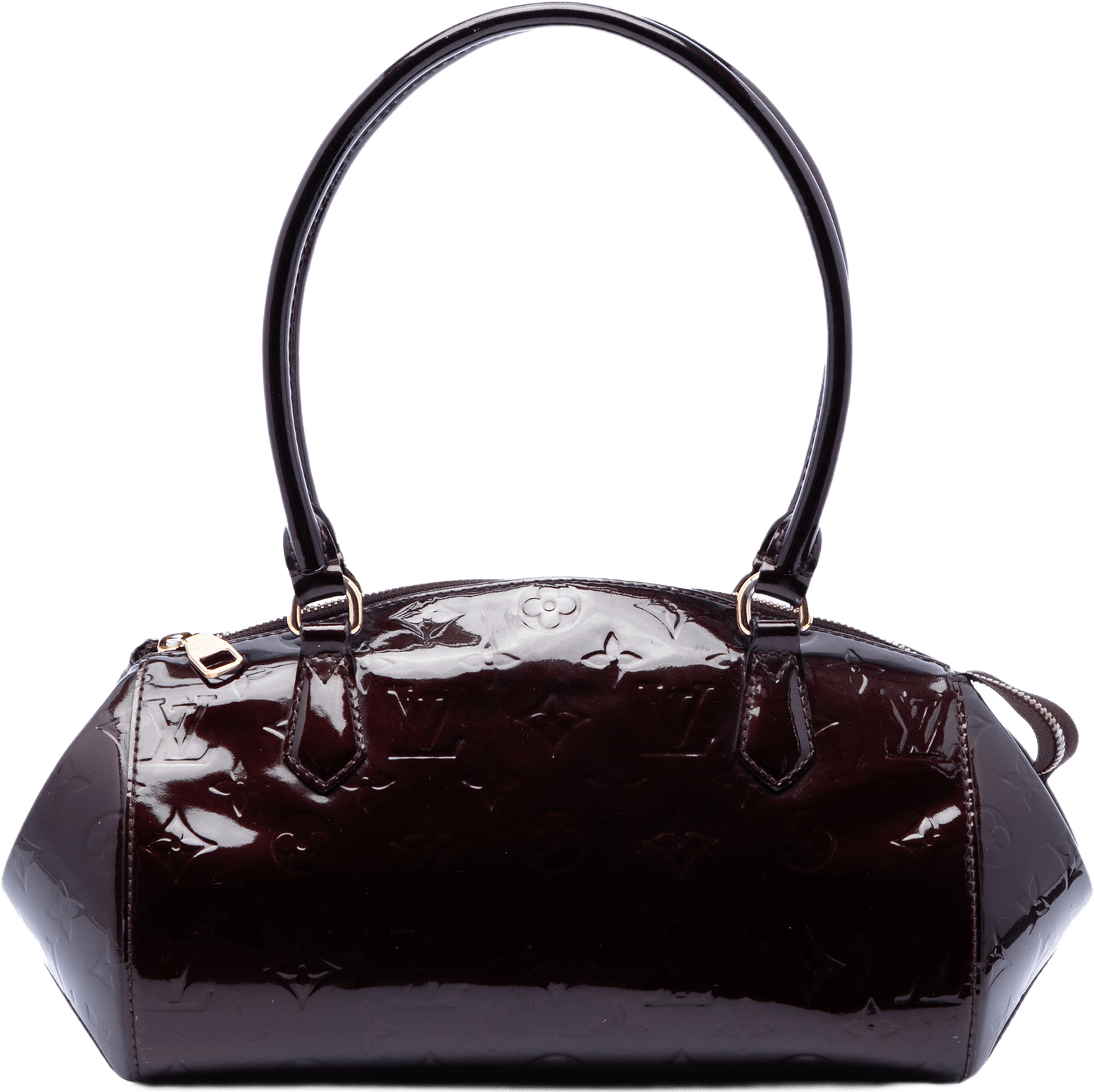 Louis Vuitton Monogram Vernis Sherwood Pm, från Luxclusif, i färgen purple.