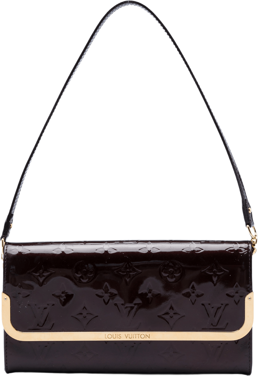 Louis Vuitton Monogram Vernis Rossmore Mm, från Luxclusif, i färgen purpur.