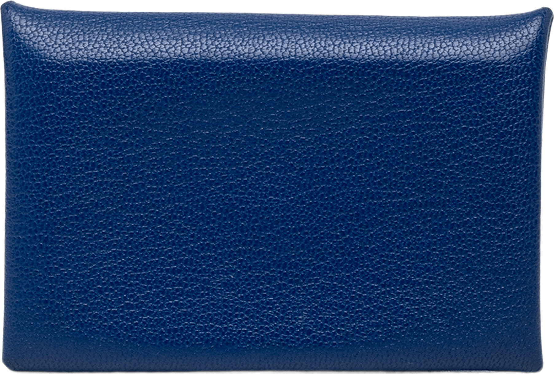 Hermès Chevre Mysore Calvi Card Holder, från Luxclusif, i färgen blå.