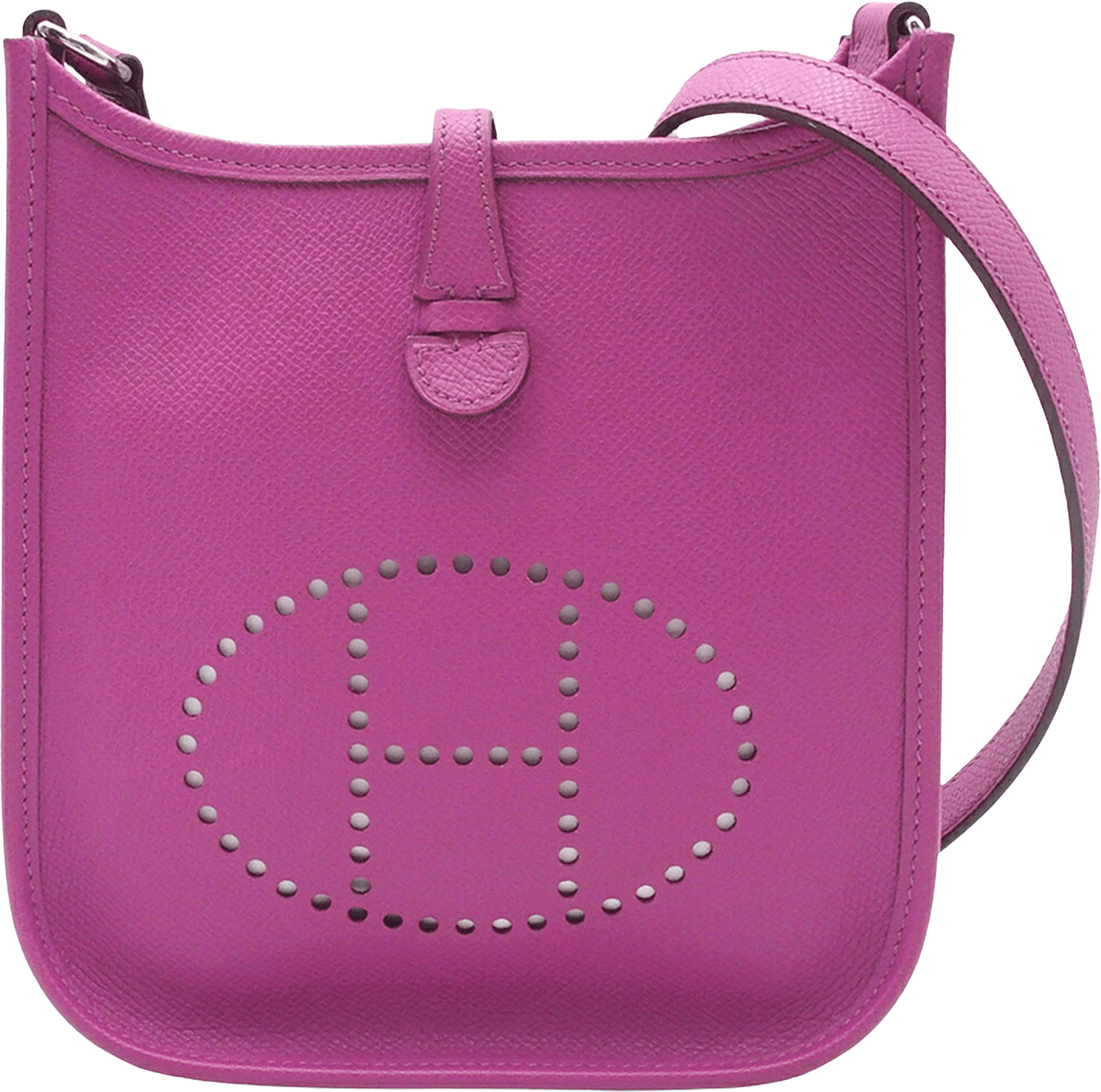 Hermès Epsom Evelyne Tpm, från Luxclusif, i färgen magenta.