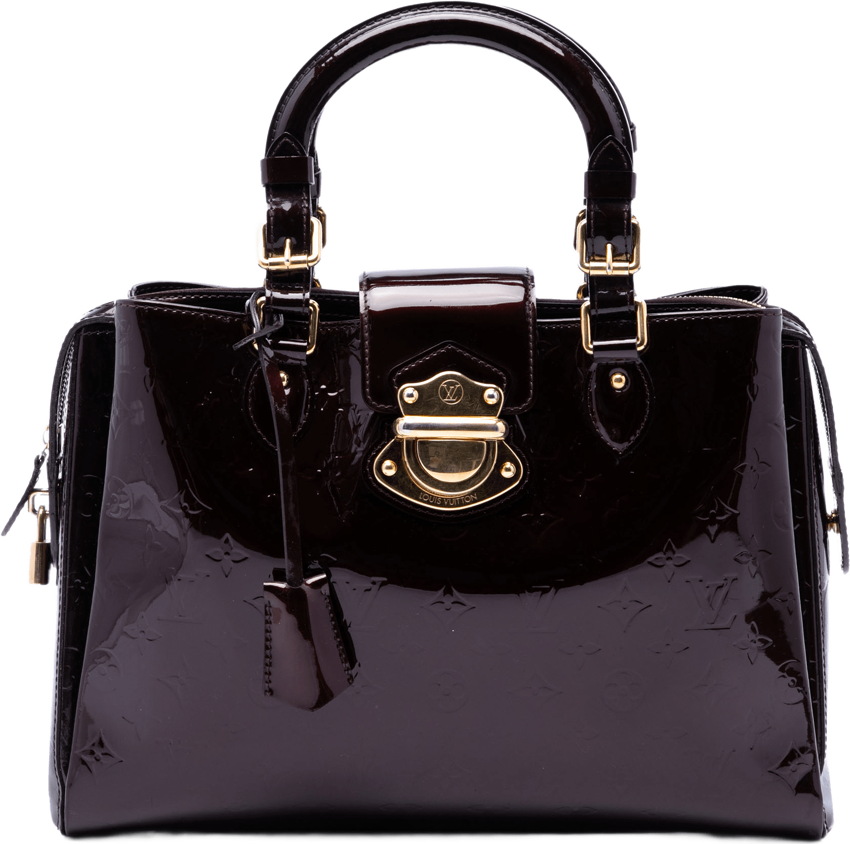Louis Vuitton Monogram Vernis Melrose Avenue, från Luxclusif, i färgen purple.