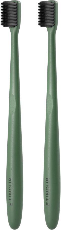 Essential Toothbrush Duo Kit, från Etinour, i färgen green.