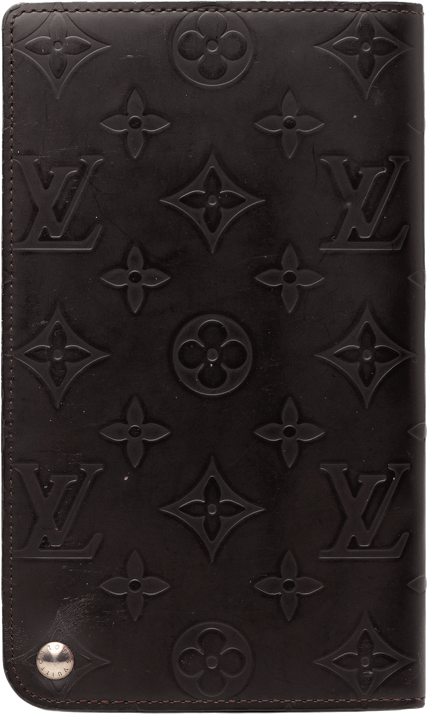 Louis Vuitton Monogram Glace Hoist Organizer Wallet, från Luxclusif, i färgen dark brown.