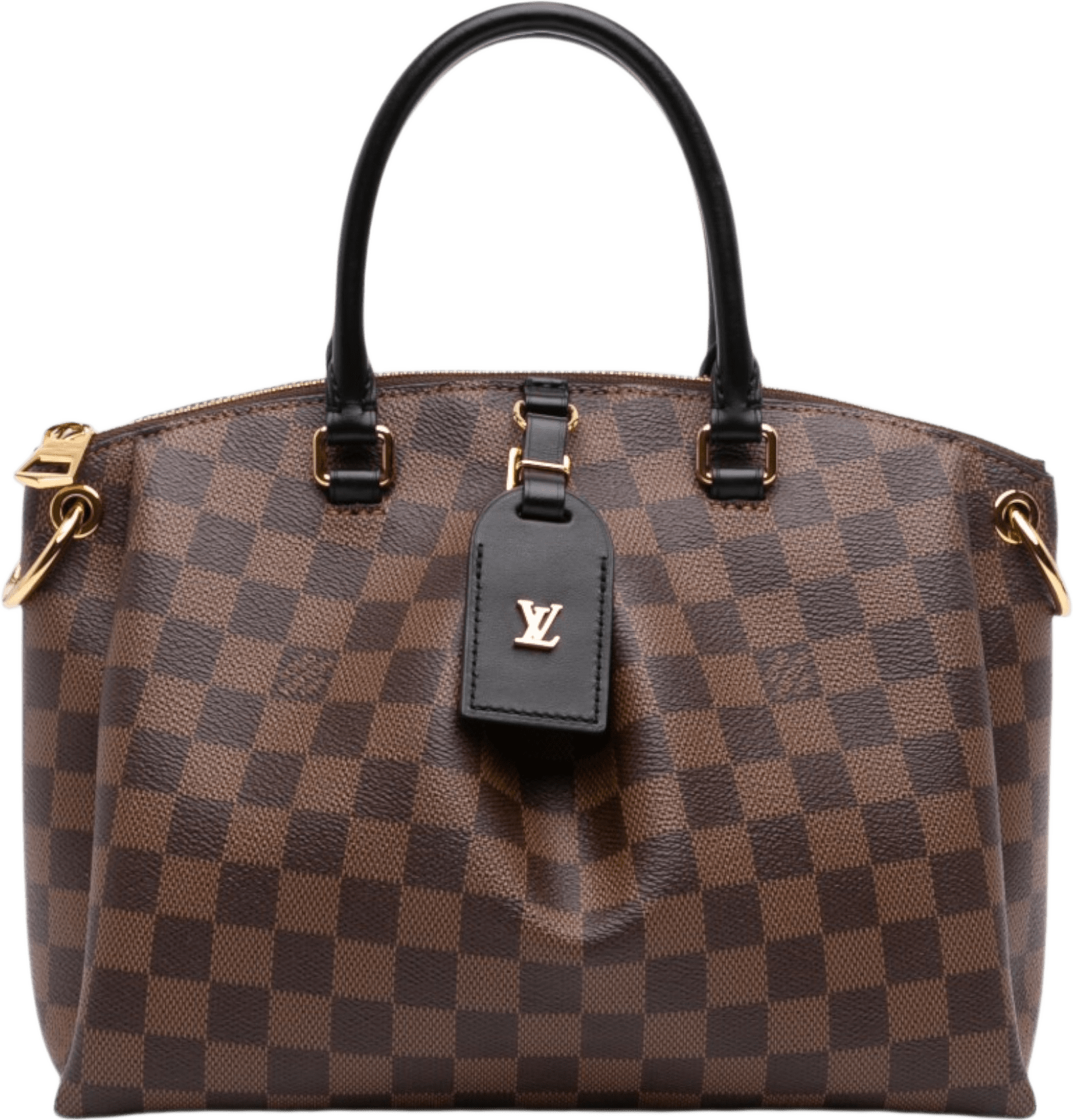 Louis Vuitton Damier Ebene Odeon Tote Pm, från Luxclusif, i färgen brun.