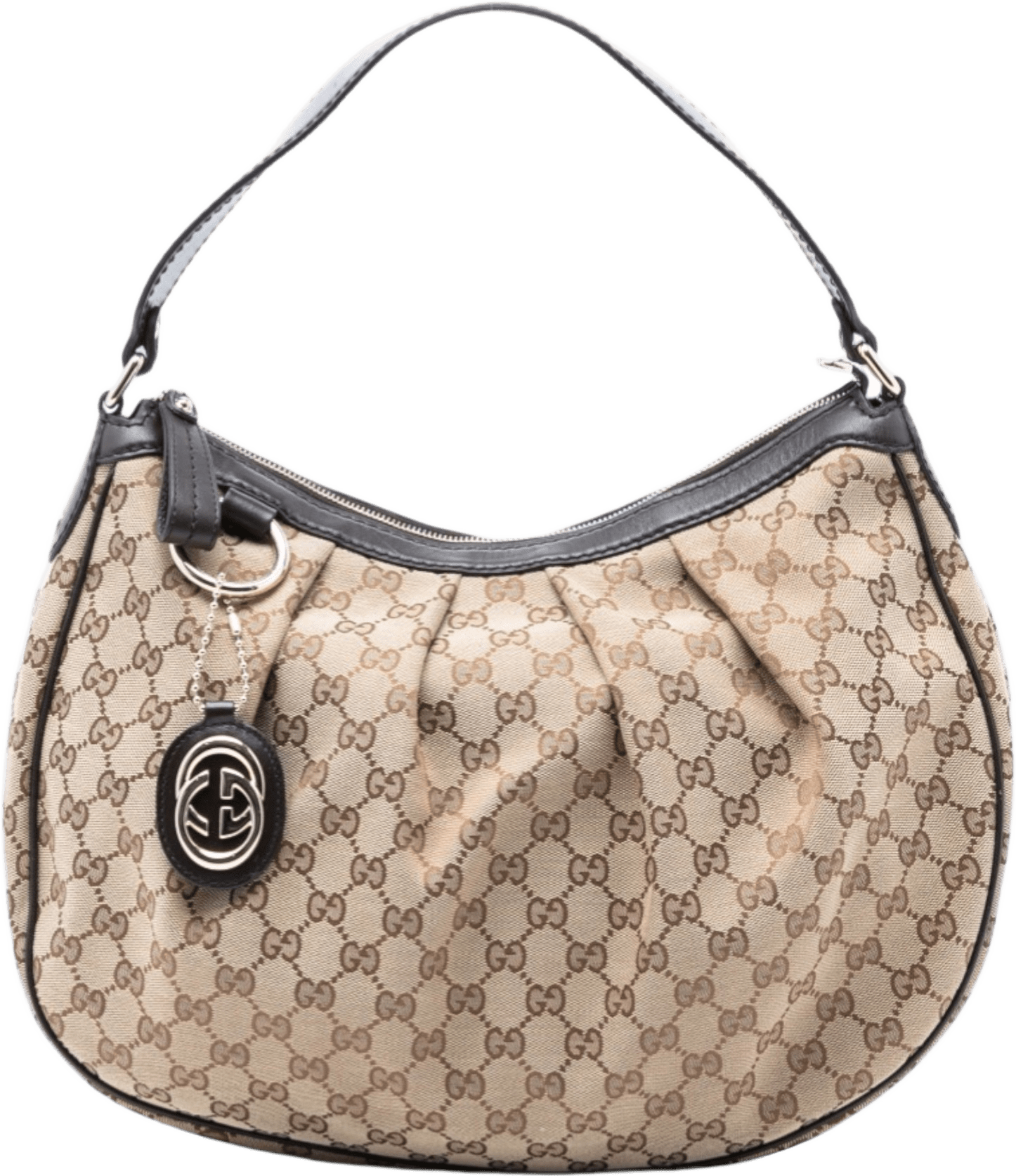 Gucci Gg Canvas Sukey Shoulder Bag, från Luxclusif, i färgen beige.