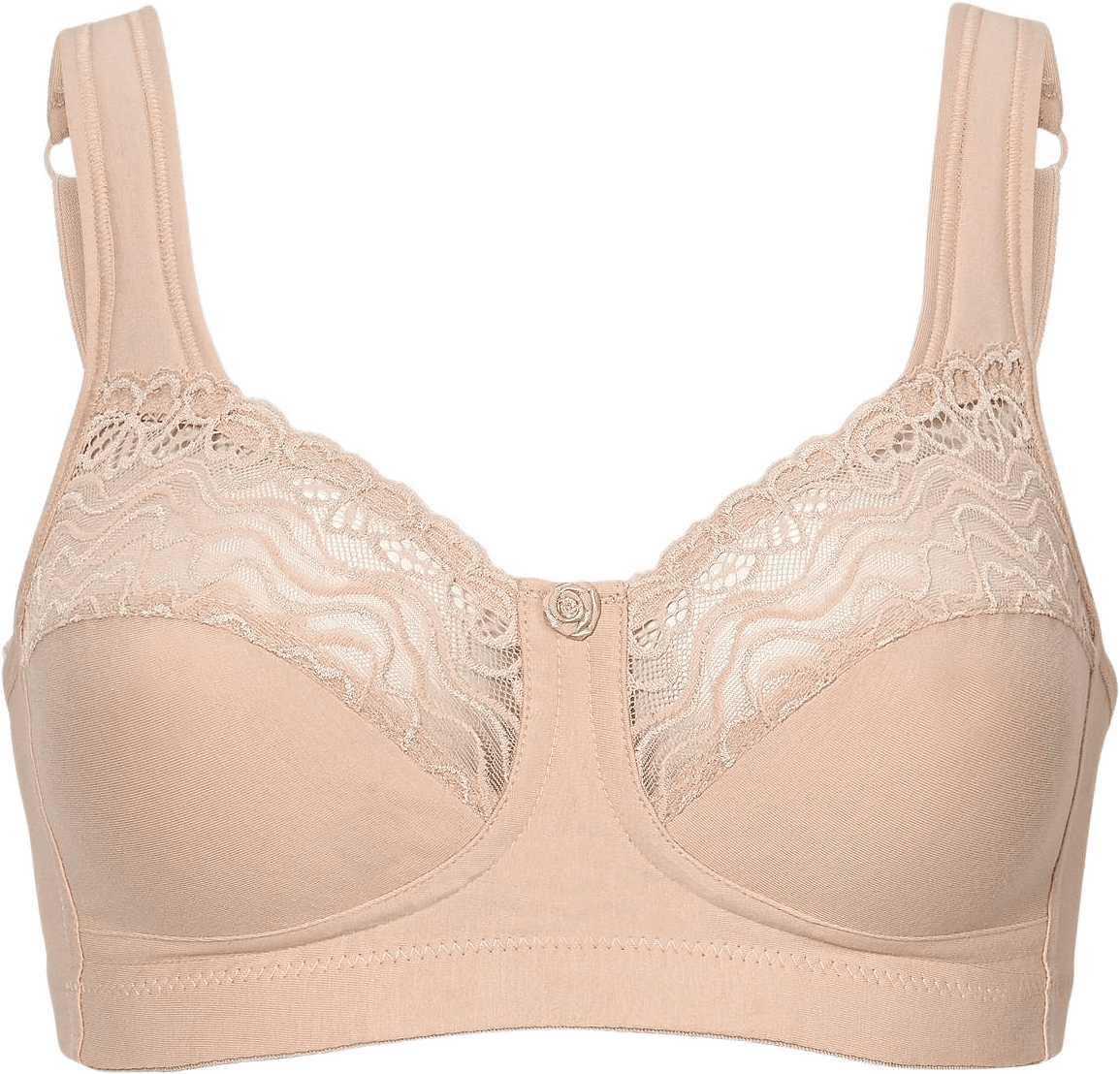 Thoughful Bh Utan Bygel, Fairtrade, från Swegmark, i färgen cream.