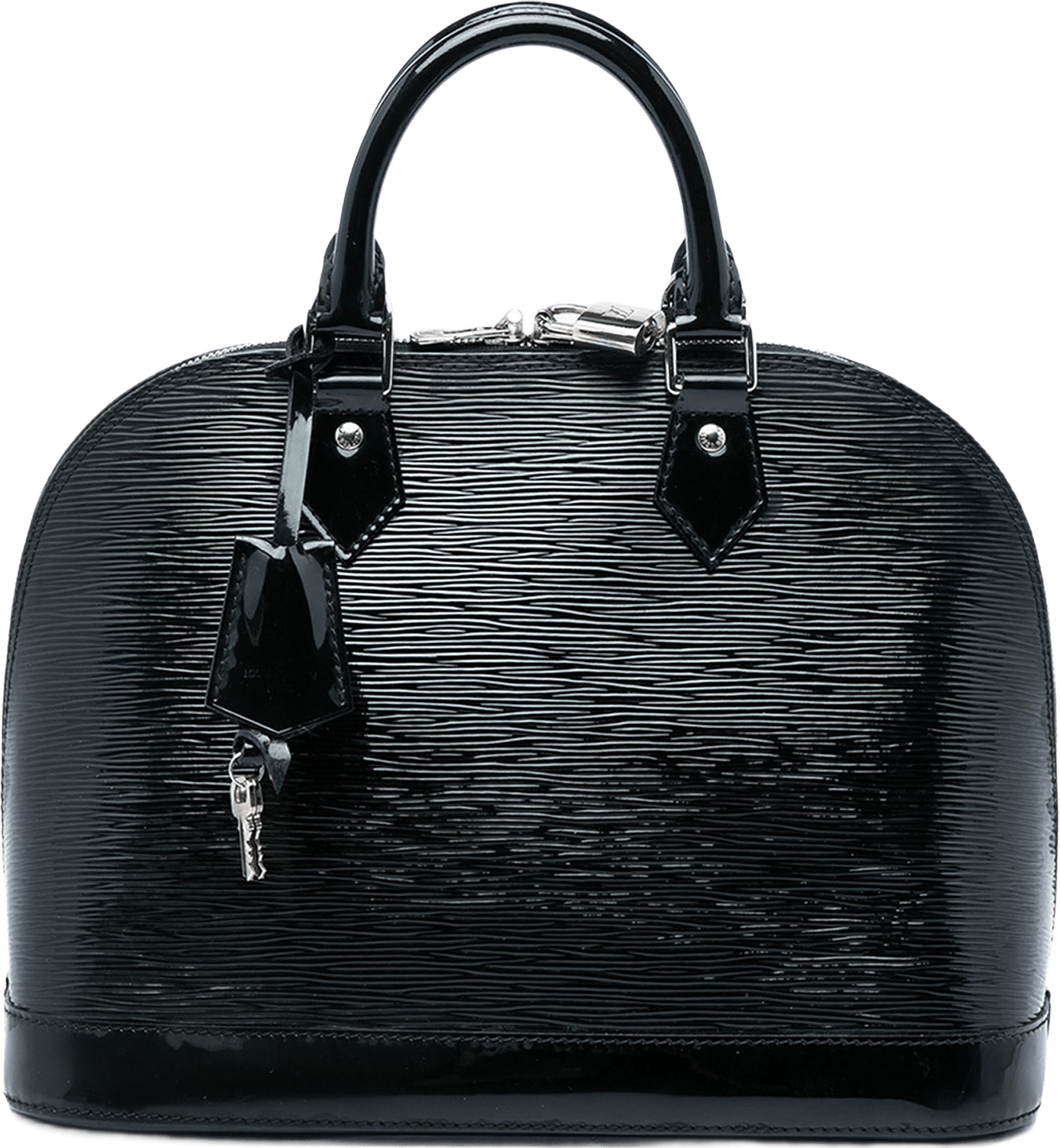 Louis Vuitton Electric Epi Alma Pm, från Luxclusif, i färgen svart.