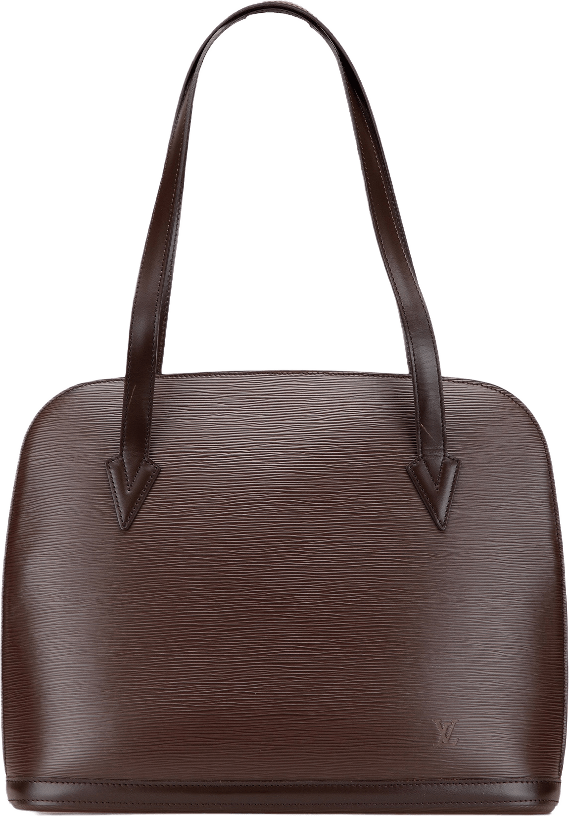Louis Vuitton Epi Lussac, från Luxclusif, i färgen dark brown.
