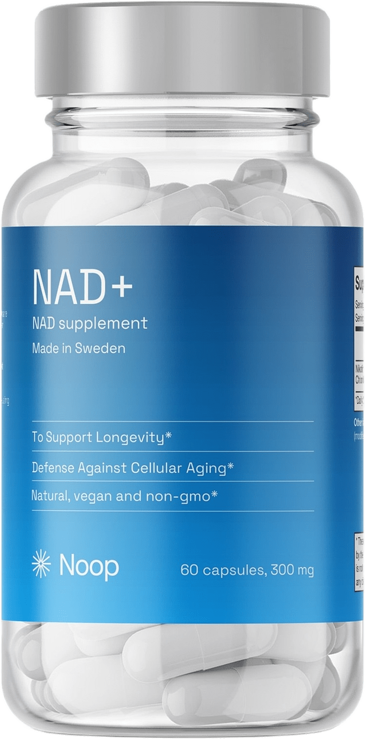 Noop Premium Nad+ 60 Kapslar, från Noop Life, i färgen white.