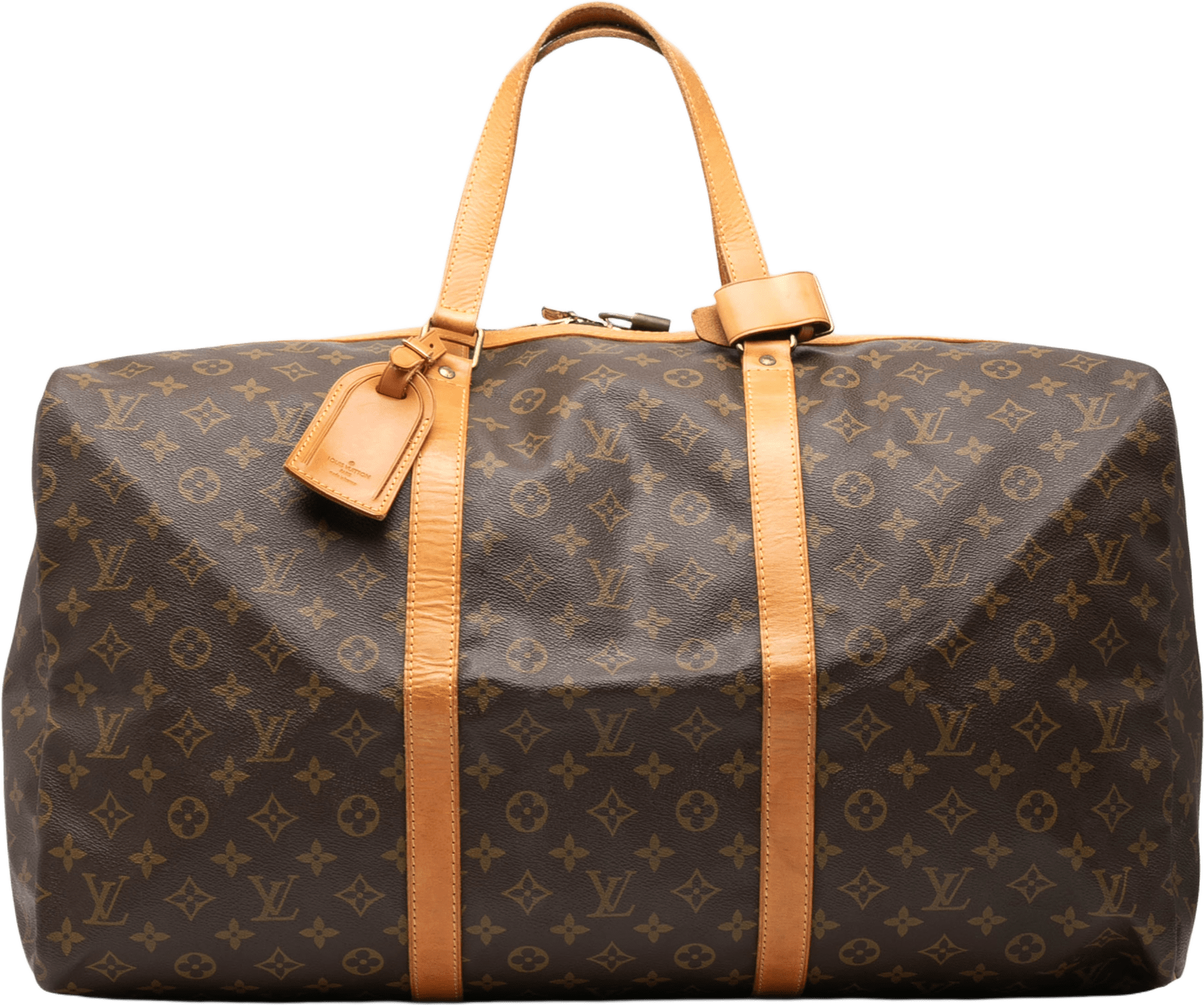 Louis Vuitton Monogram Sac Souple 55, från Luxclusif, i färgen brown.