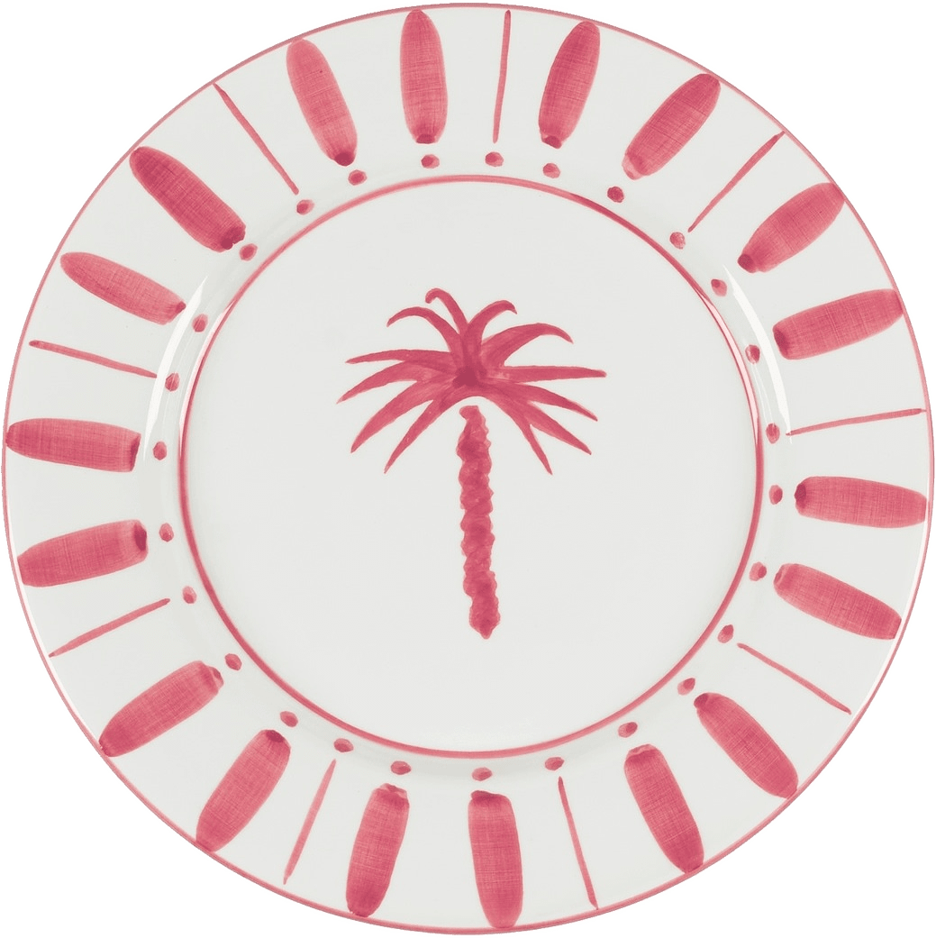 Cannes Tallrik - 28 Cm, från Pick A Poppy, i färgen dark pink.