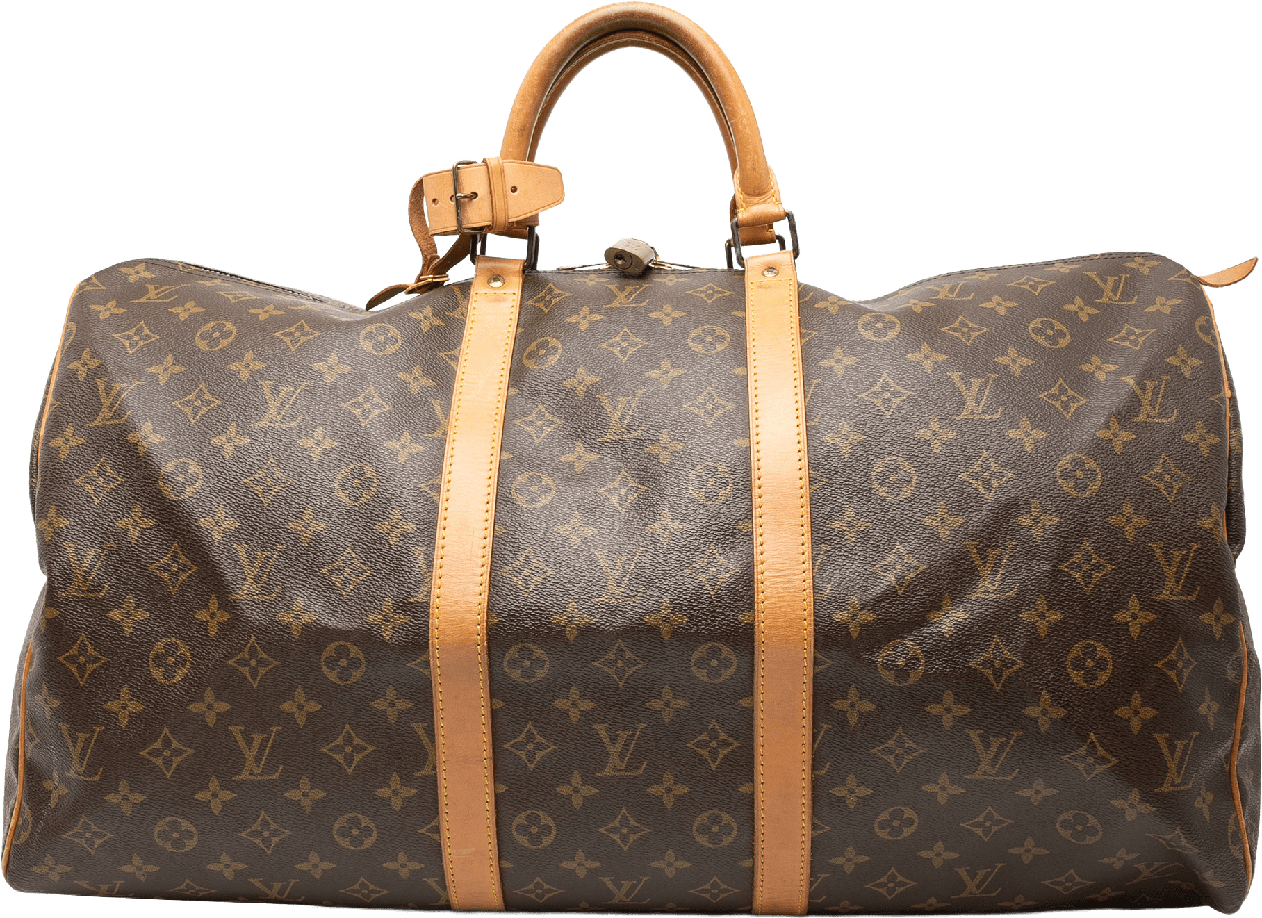 Louis Vuitton Monogram Keepall 55, från Luxclusif, i färgen brown.