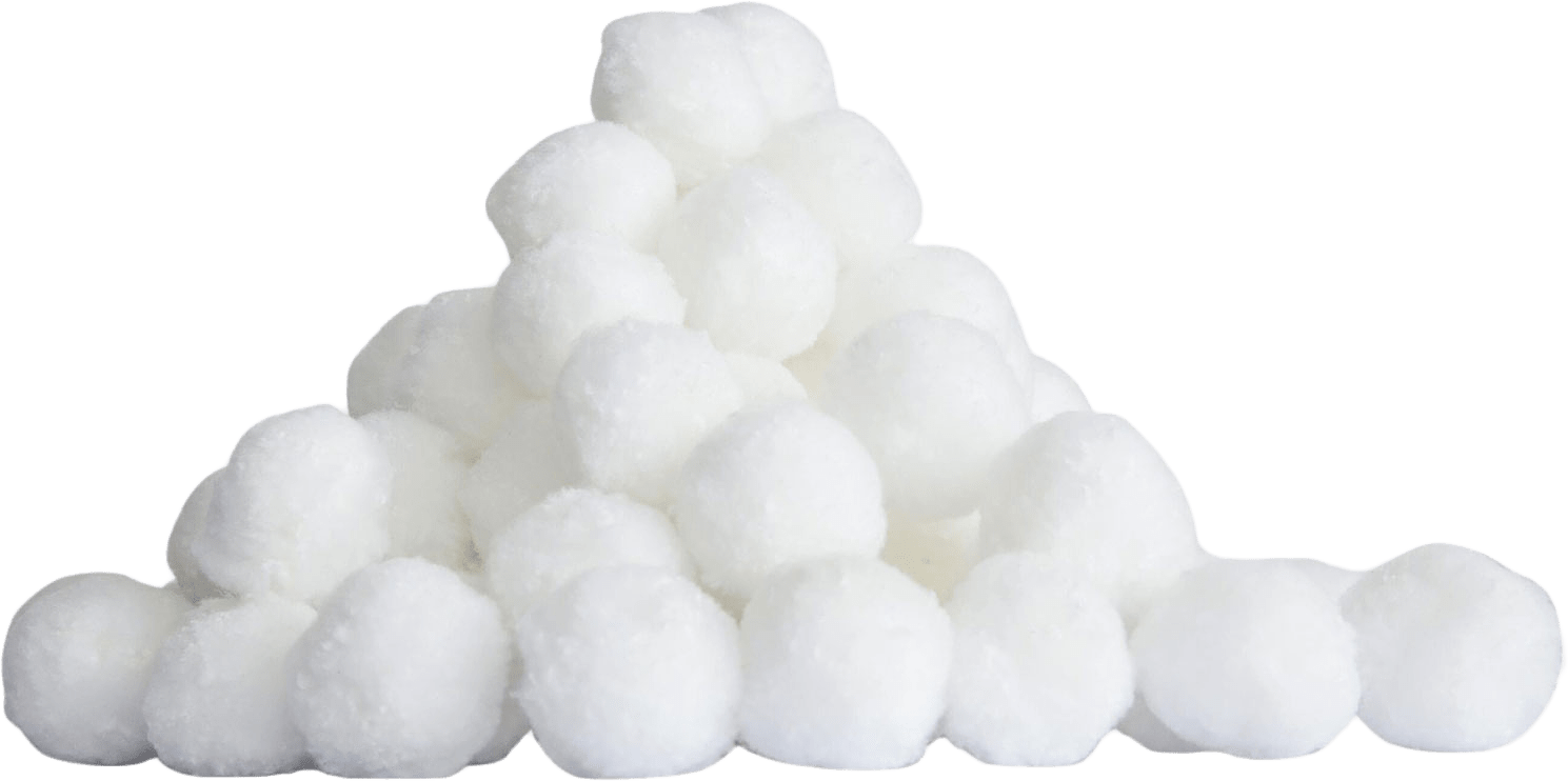 Flowclear Polysphere Filterbollar, från Bestway, i färgen vit.