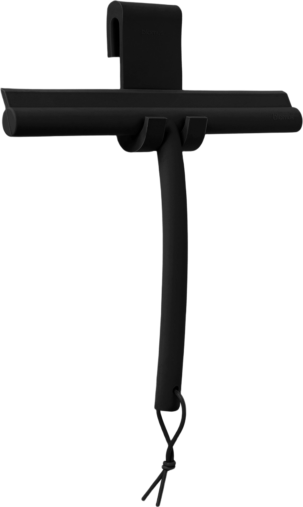 VIPO Duschskrapa med krok, från Blomus, i färgen black.