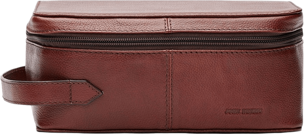 Toiletry Bag Velia Brown, från John Henric, i färgen chestnut.