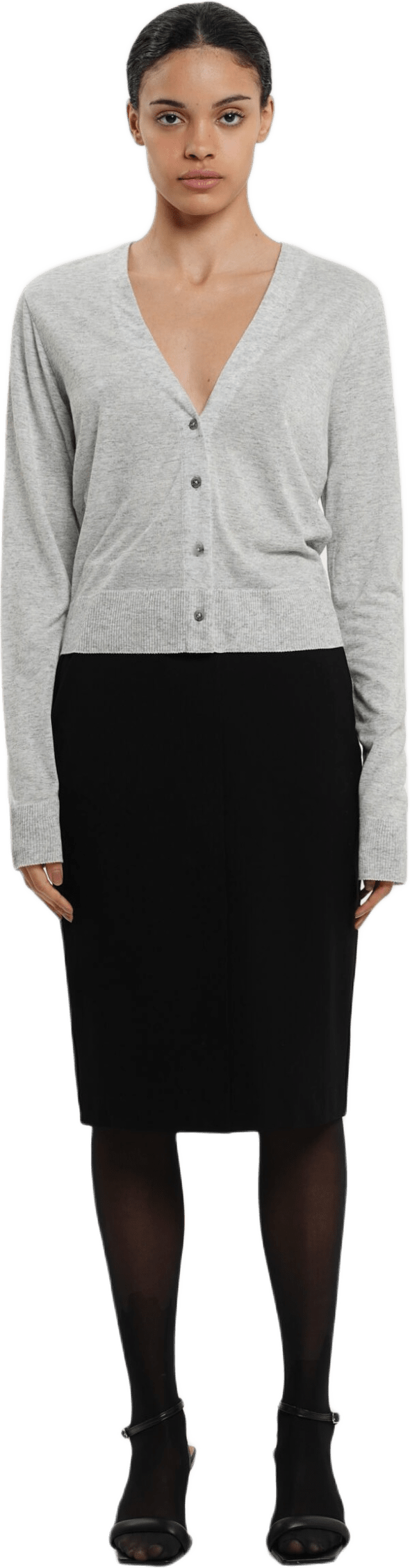 Cica Cardi - Grey Melange
