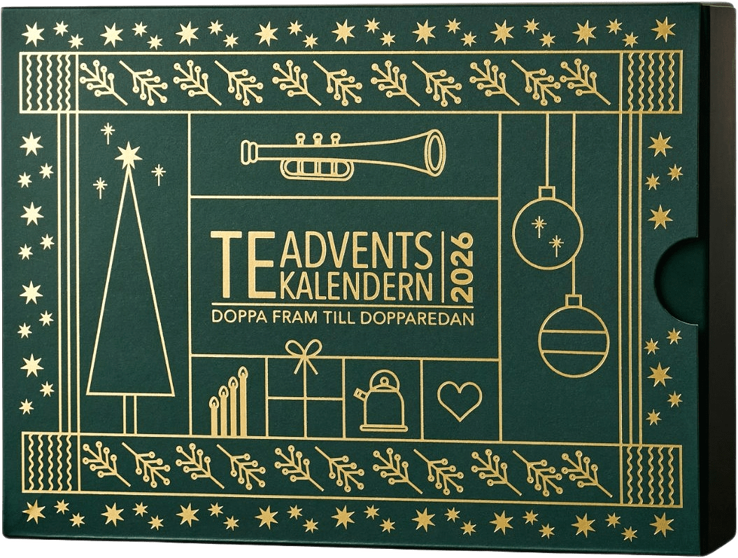 Te-adventskalendern, från Nabo, i färgen mörkgrön.