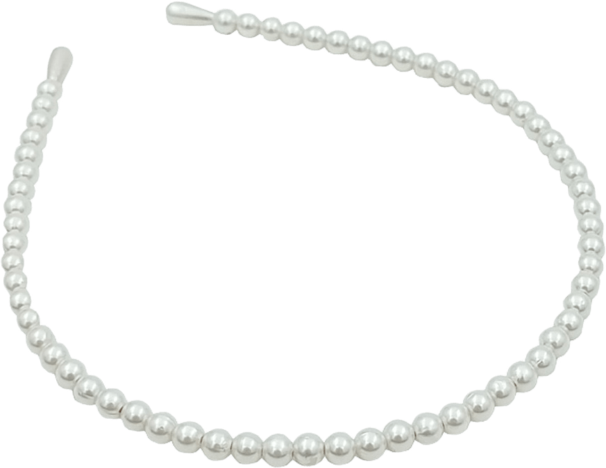 Pärl Diadem Enradigt, från Complement, i färgen white pearl.