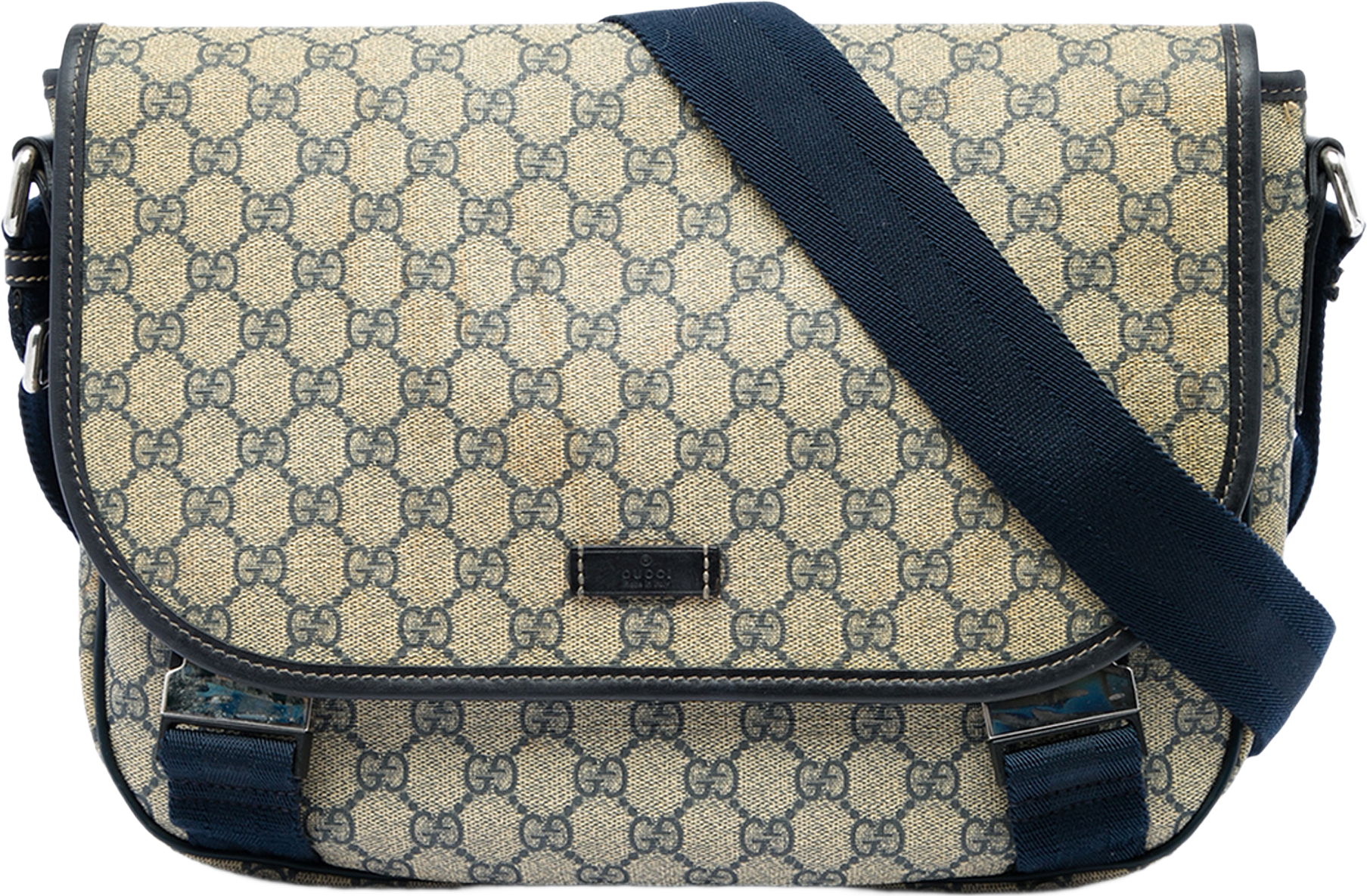 Gucci Gg Supreme Crossbody, från Luxclusif, i färgen beige.