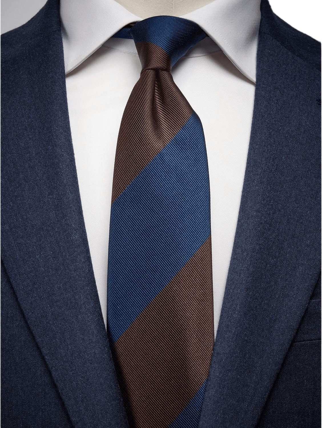 Tie Stripe, från John Henric, i färgen blue & brown.