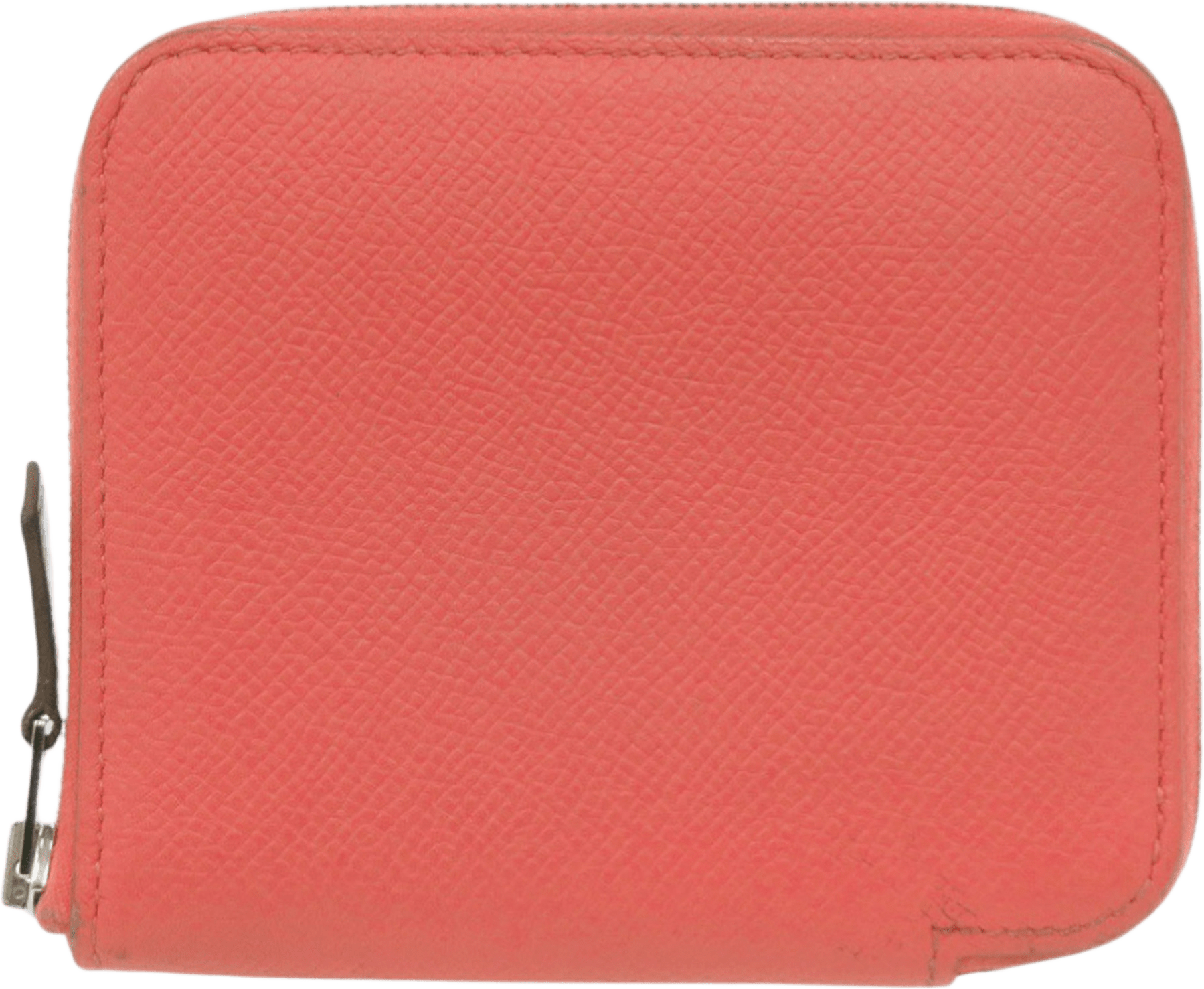 Hermès Epsom Silk In Compact Wallet, från Luxclusif, i färgen blush.