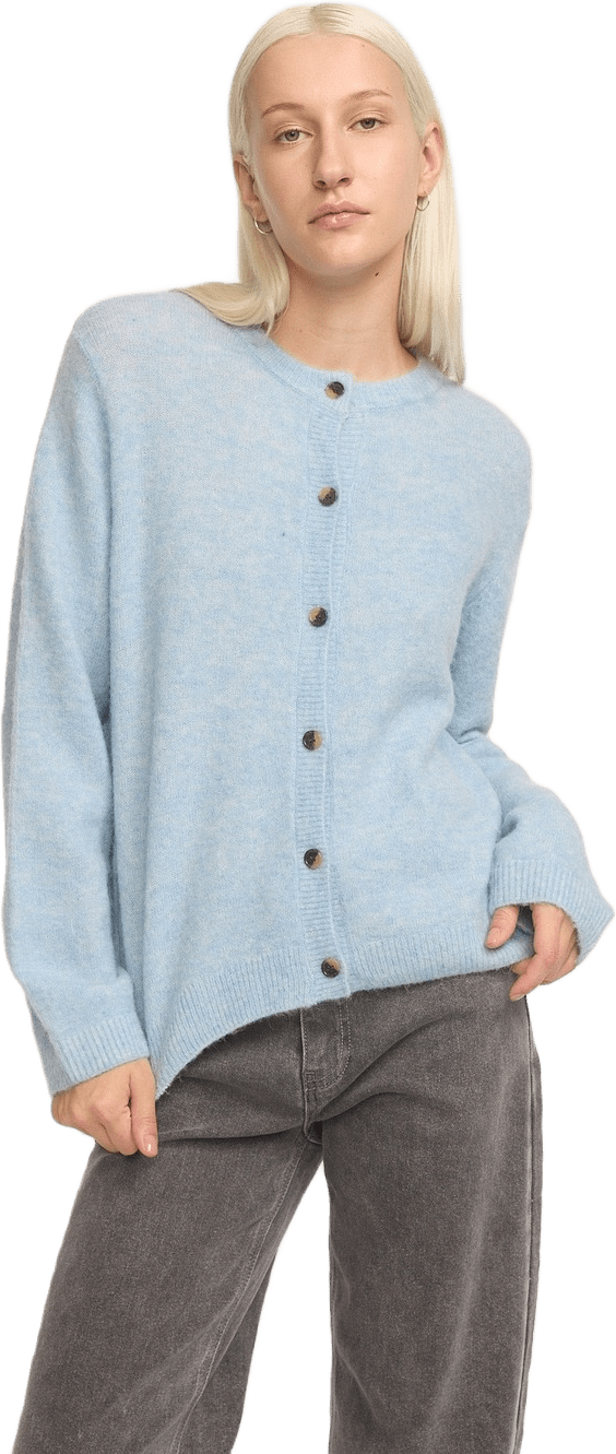 Srallison O-neck Cardigan Knit - Windsurfer Melange