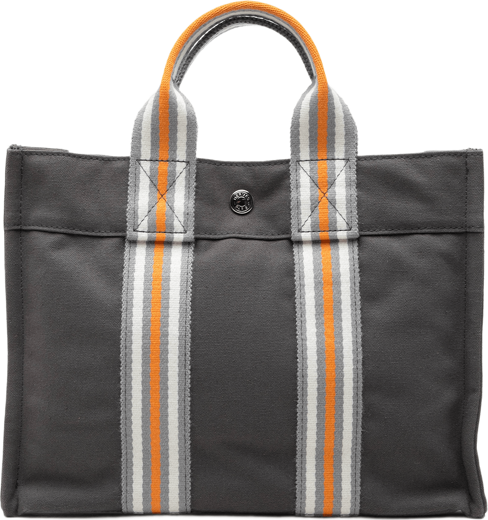 Hermès Canvas Fourre Tout Pm, från Luxclusif, i färgen grå.