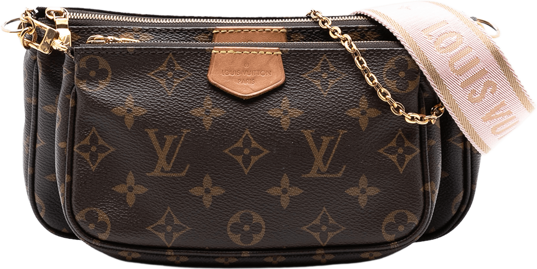 Louis Vuitton Monogram Multi Pochette Accessoires, från Luxclusif, i färgen brown.