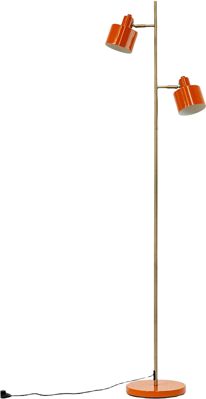 Ocean Floor Lamp, från Dyberg Larsen, i färgen orange/ brass.