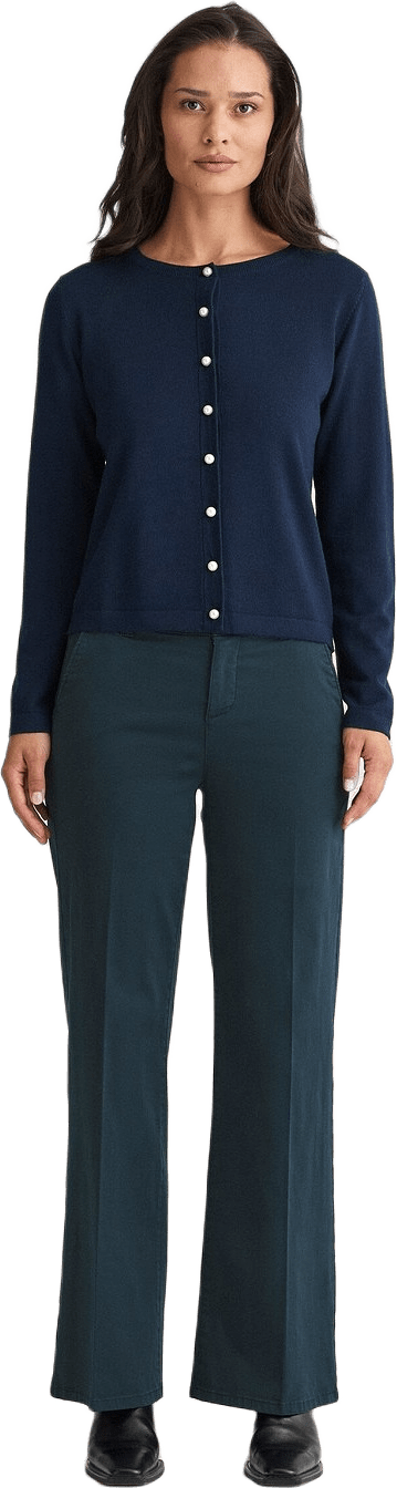 Satinbyxa Hedda, från Newhouse, i färgen marinblå.