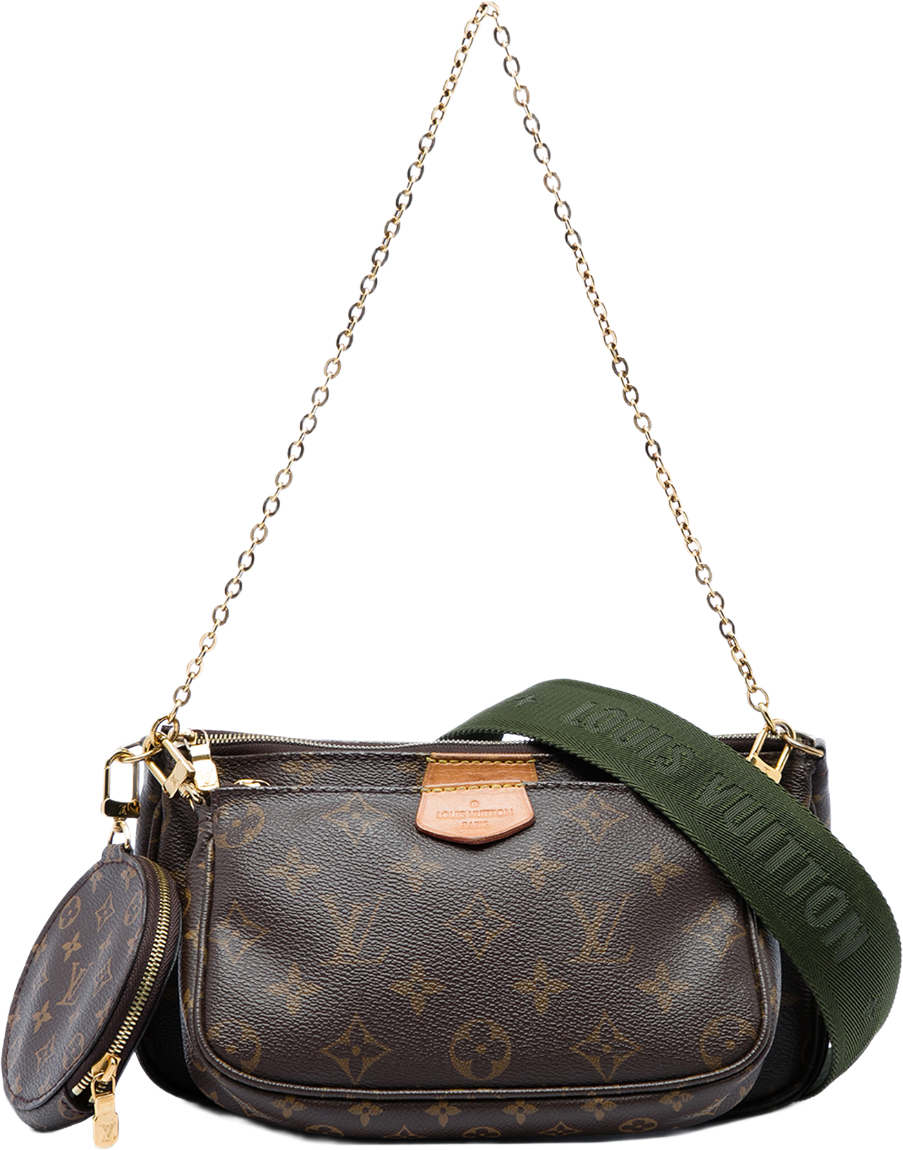 Louis Vuitton Monogram Multi Pochette Accessoires, från Luxclusif, i färgen brun.