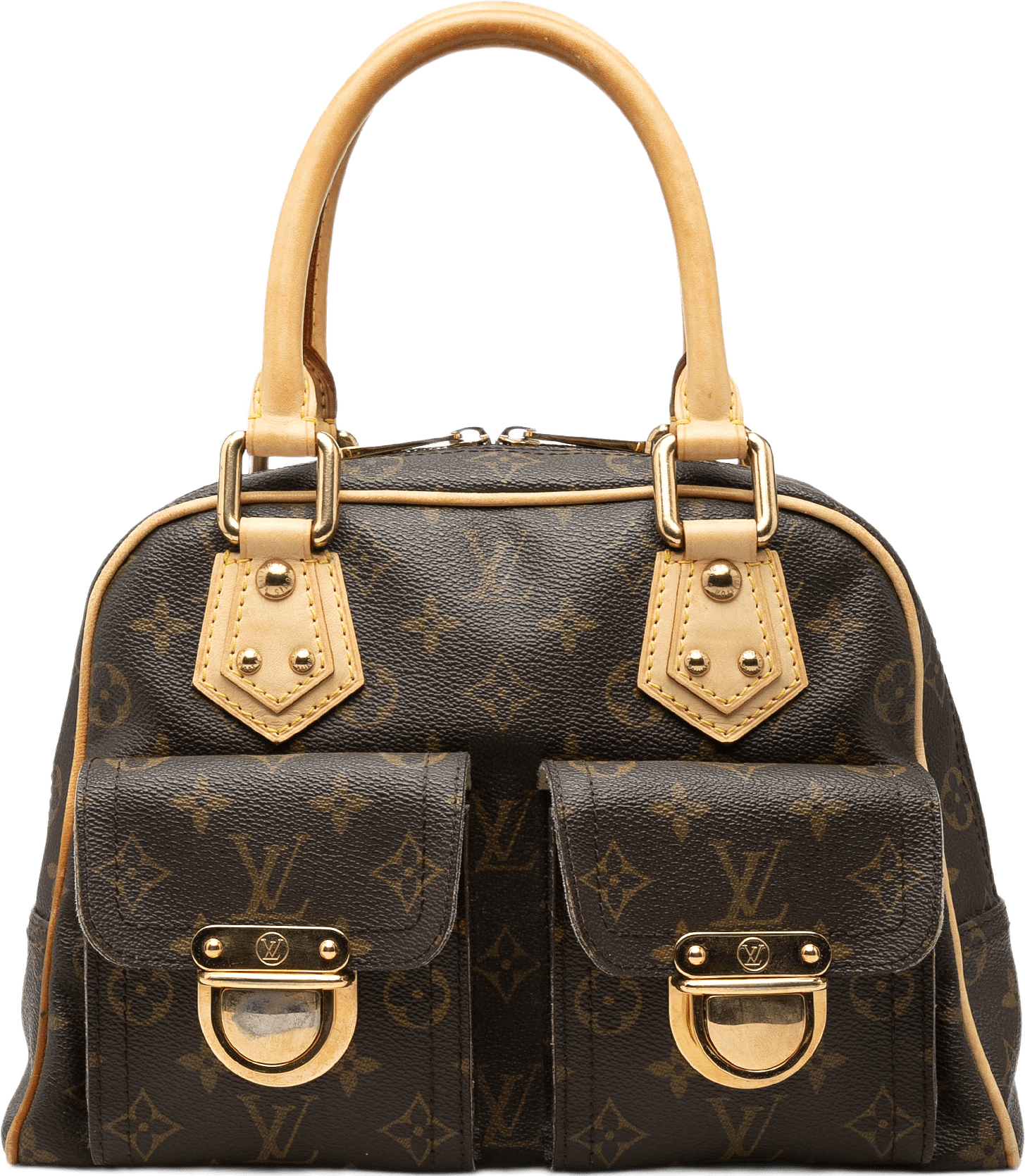 Louis Vuitton Monogram Manhattan Pm, från Luxclusif, i färgen brun.