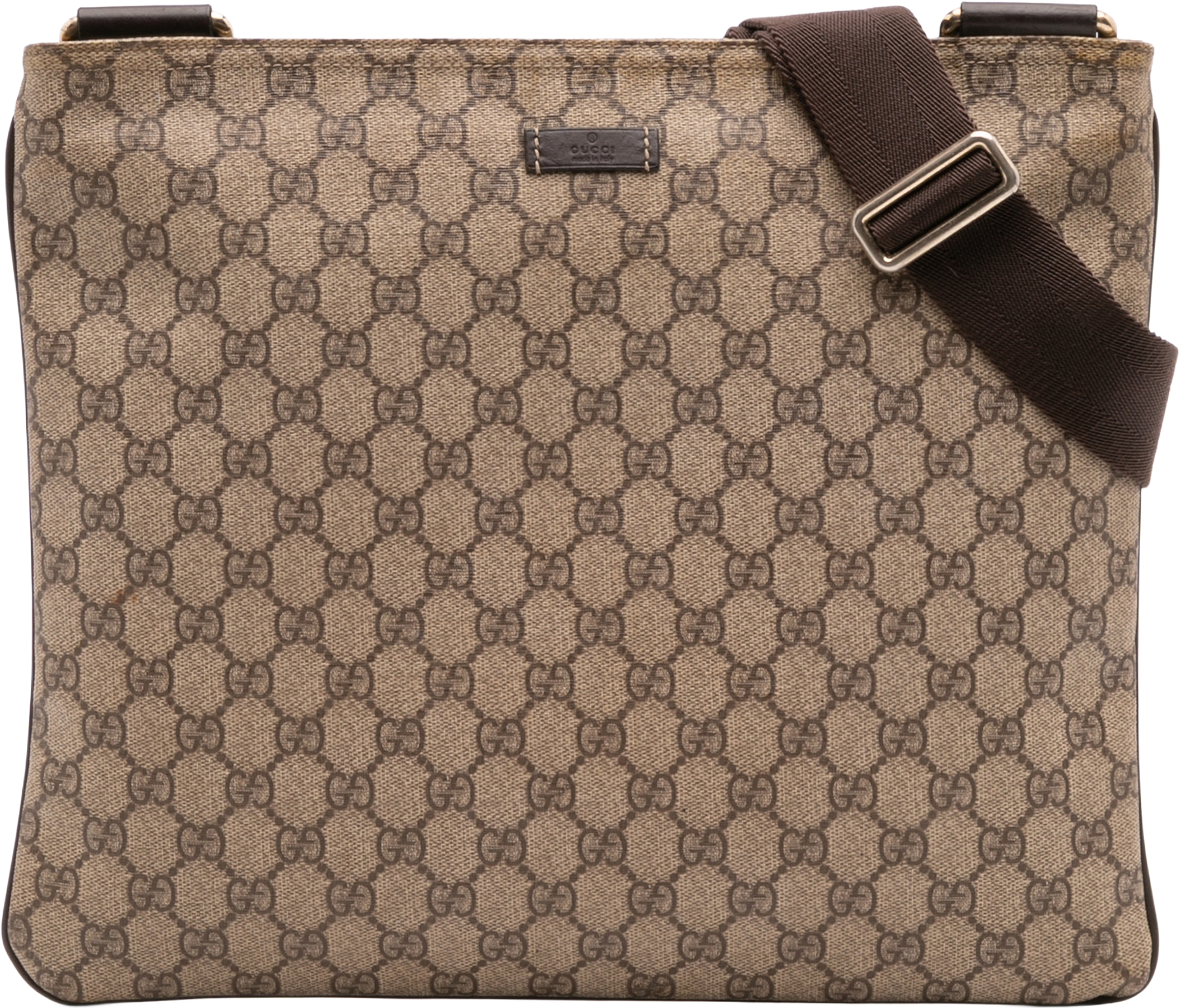 Gucci Gg Supreme Crossbody, från Luxclusif, i färgen beige.